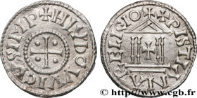 LOUIS THE PIOUS
Type : Denier à la légende chrétienne 
Date : c. 822-840 
Date : n.d. 
Mint name / Town : Atelier indéterminé 
Metal : silver 
Diamete...