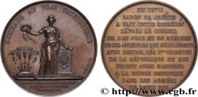 SWITZERLAND - REPUBLIC OF GENEVA
Type : Médaille, Hommage au vrai patriotisme, Baron de Grenus 
Date : 1847 
Metal : copper 
Diameter : 59,5  mm
Engra...