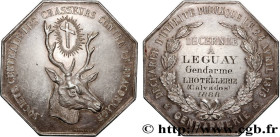 III REPUBLIC
Type : Médaille, Gendarmerie 
Date : 1888 
Mint name / Town : 14 - Lhotellerie 
Metal : silver 
Diameter : 45,5  mm
Weight : 40,05  g.
Ed...