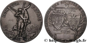 III REPUBLIC
Type : Médaille, Honneur et Patrie 
Date : 1896 
Metal : silver 
Diameter : 58,5  mm
Engraver : DUBOIS Henri (1859-1943) 
Weight : 77,43 ...