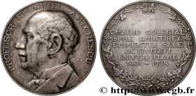 ROMANIA - CHARLES II
Type : Médaille, Professeur Emanuel Antonescu, Doyen de la Faculté de Droit 
Date : 1938 
Metal : silver plated metal 
Diameter :...