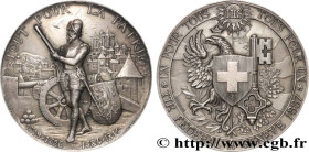 SWITZERLAND
Type : Médaille, Tir Fédéral de Genève 
Date : 1887 
Mint name / Town : Suisse, Genève 
Metal : silver 
Diameter : 45,5  mm
Engraver : BOV...