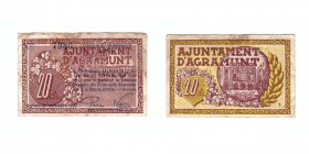 20 Céntimos. Agramunt (Lérida), Ay. 30 Septiembre 1938. MBC-