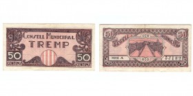 50 Céntimos. Tremp (Lérida), C.M. Serie A. EBC-