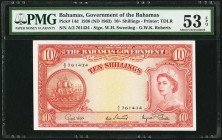 Bahamas Bahamas Government 10 Shillings 1936 (ND 1963) Pick 14d PMG About Uncirculated 53 EPQ. 

HID09801242017