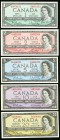 Canada Bank of Canada 1954 $1-$20 Denomination Set of Five Examples About Uncirculated-Uncirculated. 

HID09801242017
