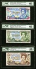 Falkland Islands Government of the Falkland Islands 50; 10; 20 Pounds 1990; 2011 (2) Pick 16a; 18; 19 Three Examples PMG Gem Uncirculated 66 EPQ (3). ...