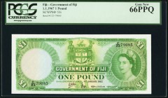 Fiji Government of Fiji 1 Pound 1.1.1967 Pick 53i PCGS Gem New 66PPQ. 

HID09801242017