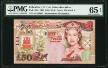 Gibraltar Government of Gibraltar 50 Pounds 1.12.2006 Pick 34a PMG Gem Uncirculated 65 EPQ. 

HID09801242017