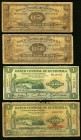 Guatemala Banco Central de Guatemala 1/2 Quetzal 21.10.1942 Pick 13a, Two Examples; 1 Quetzal 19.9.1942 Pick 14a, Two Examples Very Good. Three exampl...