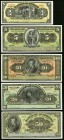 Mexico Banco de Hidalgo and Banco de Guerrero 1; 5; 10; 20; 50 Pesos ND (1902-14) M368r; M361r; M362r; M363r; M364r Remainders Five Examples Crisp Unc...