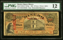 Mexico Banco Minero 10 Pesos 21.8.1903 S164Af M133g PMG Fine 12. 

HID09801242017
