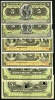 Mexico 5 Pesos Group Lot of 6 Examples Choice About Uncirculated-Crisp Uncirculated. Two POCs present on the two Banco Mercantil de Veracruz notes; a ...