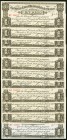 Mexico Gobierno Constitucionalista de Mexico, Monclova 1 Peso 28.5.1913 Pick S626 M975, Eleven Examples About Uncirculated-Uncirculated. 

HID09801242...