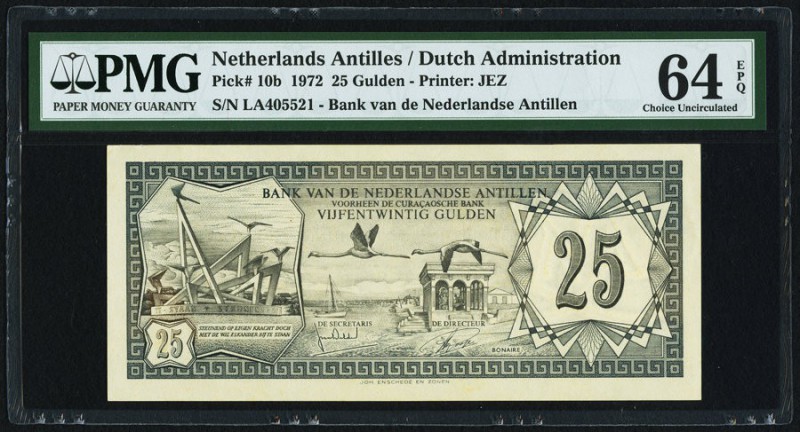 Netherlands Antilles Bank van de Nederlandse Antillen 25 gulden 1.6.1972 Pick 10...