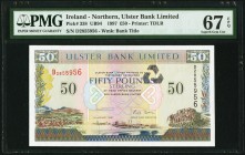 Northern Ireland Ulster Bank Limited 50 Pounds 1.1.1997 Pick 338 PMG Superb Gem Unc 67 EPQ. 

HID09801242017