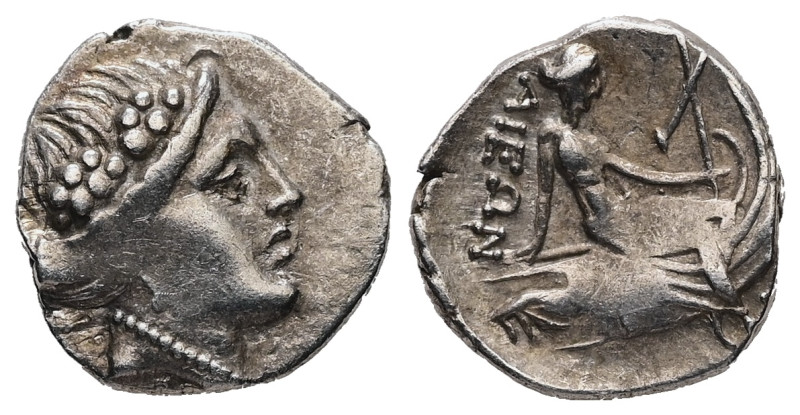 Euboia, Histiaia. AR Tetrobol, 1.67 g 13.49 mm. 3rd-2nd centuries BC.
Obv: Wreat...