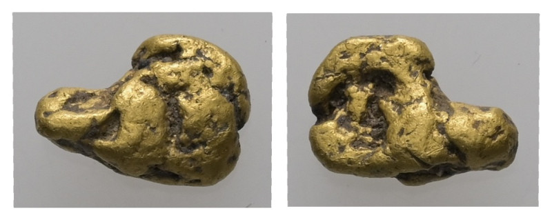 Natural gold nugget, 1.08 g 9.31 mm
