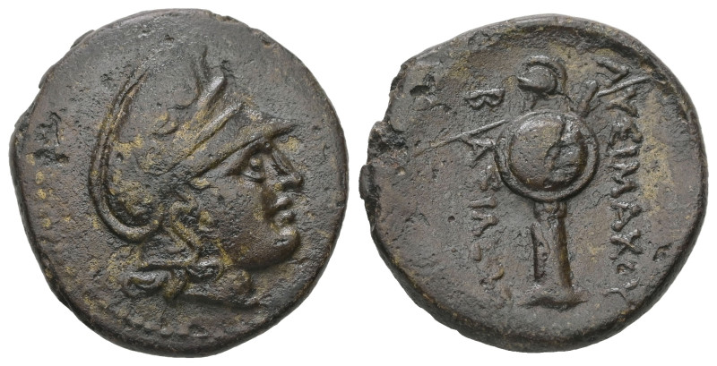 Kings of Thrace (Macedonian). Lysimachos, Ae, 8.07 g 22.62 mm. 305-281 BC. Uncer...