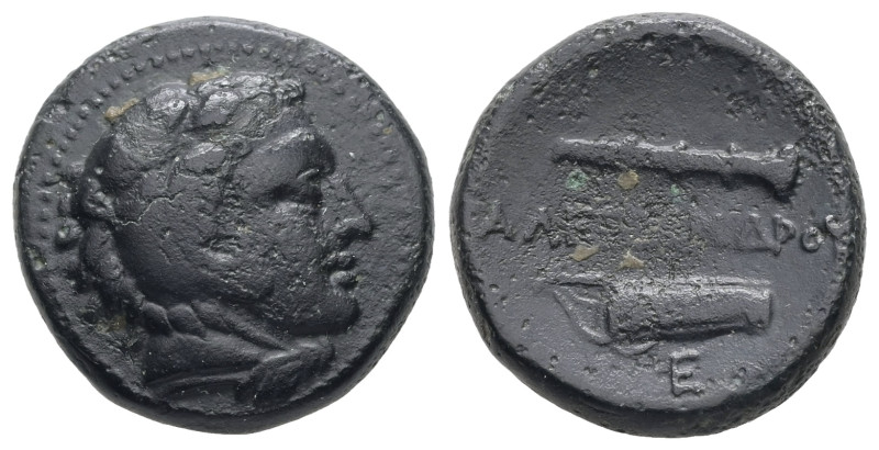 Kings of Macedon, Alexander III 'the Great'. Ae, 6.09 g 18.72 mm. 336-323 BC. Un...