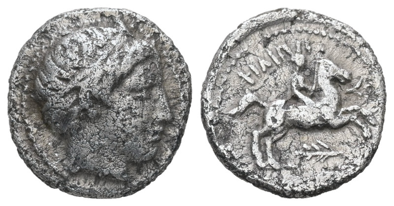 Kings of Macedon, Philip II. 1/5 Tetradrachm, 2.42 g 13.83 mm. 359-336 BC. Amphi...