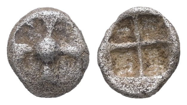 Attica, Athens. AR Hemiobol, 0.21 g 7.17 mm. "Wappenmünzen" type. Circa 515-510 ...