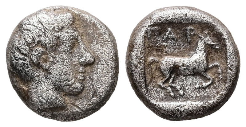 Troas, Gargara. AR Hemidrachm, 1.84 g 11.35 mm. Circa 405-360 BC. 
Obv: Bare hea...