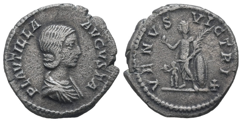 Plautilla, AD 202-205. AR, Denarius. 3.24 g. 18.64 mm. Rome.
Obv: PLAVTILLA AVGV...