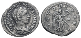 Severus Alexander, AD 222-235. AR, Denarius. 2.27 g. 19.88 mm. 
Obv: IMP C M AVR SEV ALEXAND AVG. Bust of Severus Alexander, laureate, draped, right.
...