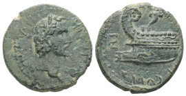 Thrace, Coela. Antoninus Pius, AD 138–161. AE. 5.68 g. 18.70 mm.
Obv: Legend illegible. Laureate head of Antoninus Pius, right.
Rev: AEL MVNI CVELANI(...