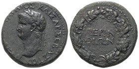 Thrace, Perinthus. Nero, AD 54-68. AE. 23.52 g. 31.76 mm.
Obv: [ΝΕΡΩΝ ΚΛΑ]ΥΔΙΟΣ ΚΑΙΣΑΡ ΣΕΒΑΣΤΟΣ. Laureate head of Nero, left.
Re: ΠΕΡΙΝΘΙΩΝ; in two li...