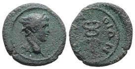 Thrace, Perinthus. Pseudo-autonomous, Time of Antonines. AE. 2.57 g. 16.09 mm.
Obv: Head of Hermes wearing winged petasus, right.
Rev: ΠΕΡΙΝΘΙΩΝ. Wing...