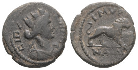 Ionia, Smyrna. 'Pseudo-autonomous': without personal name but associated through shared dies with coins of the sophist Claudius Proklos, strategos (c....