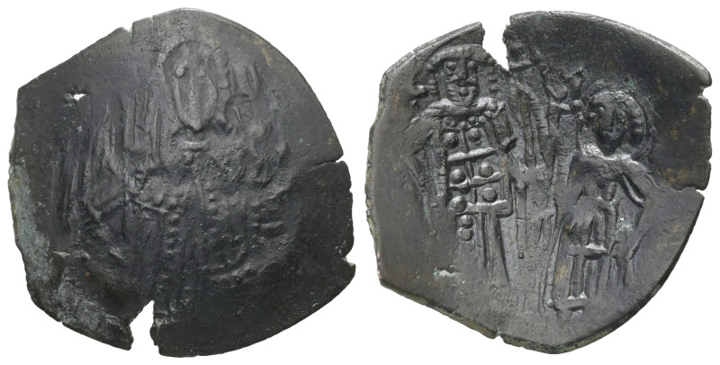 Mıchael VIII Palaeologus AD 1261-1282. AE, Trachy. 1.94 g. 26.88 mm. Constantino...