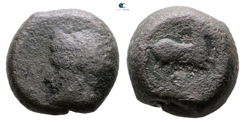 Sicily. Uncertain Punic Mint circa 400-350 BC. 
Bronze Æ

15,5 mm, 6,62 g

...