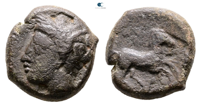 Sicily. Uncertain Punic Mint circa 400-350 BC. 
Bronze Æ

15 mm, 4,25 g


...