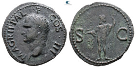 Agrippa 12 BC. Rome. As Æ