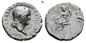 Vespasian AD 69-79. Ephesus. Denarius AR