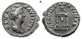 Diva Faustina I AD 140-141. Rome. Denarius AR