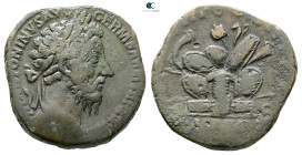 Marcus Aurelius AD 161-180. Rome. Sestertius Æ