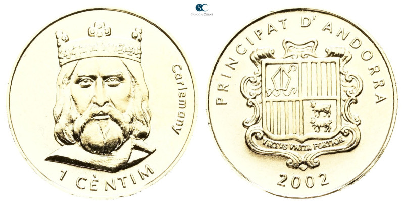 Andorra. AD 2002. Karl der Große
1 Centim 2002

 mm, 2,44 g



Uncirculat...
