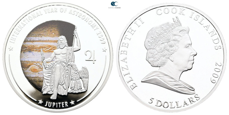 Cook Islands. AD 2009. Jupiter
5 Dollars AR

 mm, 20 g



Proof