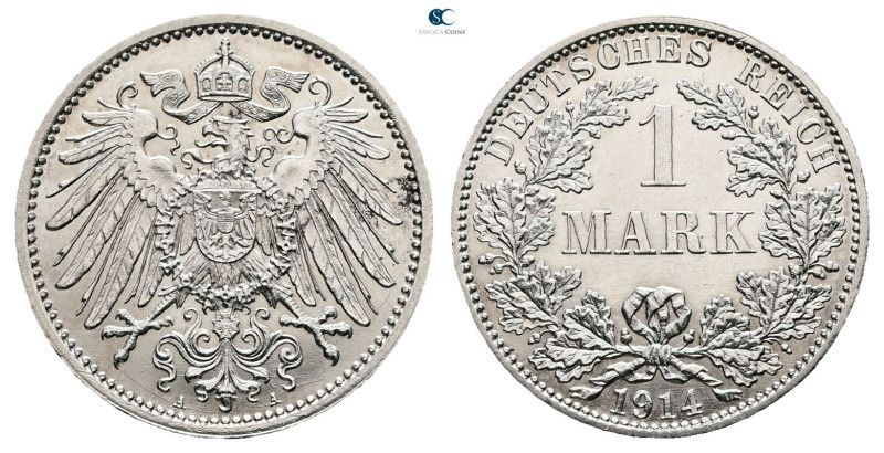 Germany. Brandenburg-Preussen, Berlin AD 1914. 
1 Mark AR

24 mm, 5,55 g

...