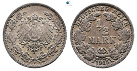 Germany. Stuttgart.  AD 1915. 1/2 Mark AR