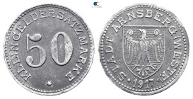 Germany. Arnsberg.  AD 1917. 50 Pfennig 1917