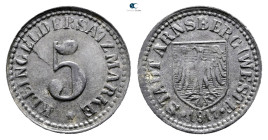 Germany. Arnsberg.  AD 1917. 5 Pfennig 1917