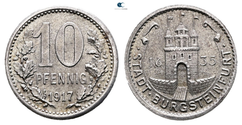 Germany. Burgsteinfurt AD 1917. 
10 Pfennig 1917

 mm, 3,13 g



Extremel...