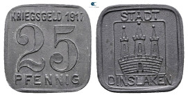 Germany. Dinslaken.  AD 1917. 25 Pfennig 1917