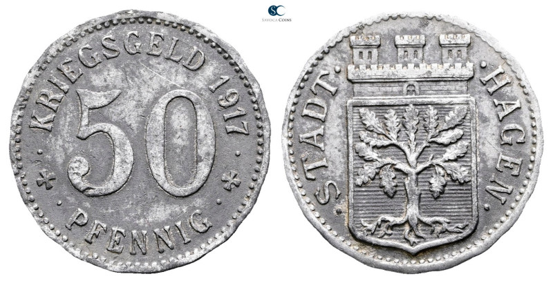 Germany. Hagen AD 1917. 
50 Pfennig 1917

 mm, 3,05 g



Extremely Fine
