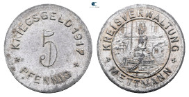 Germany. Mettmann.  AD 1917. 5 Pfennig 1917